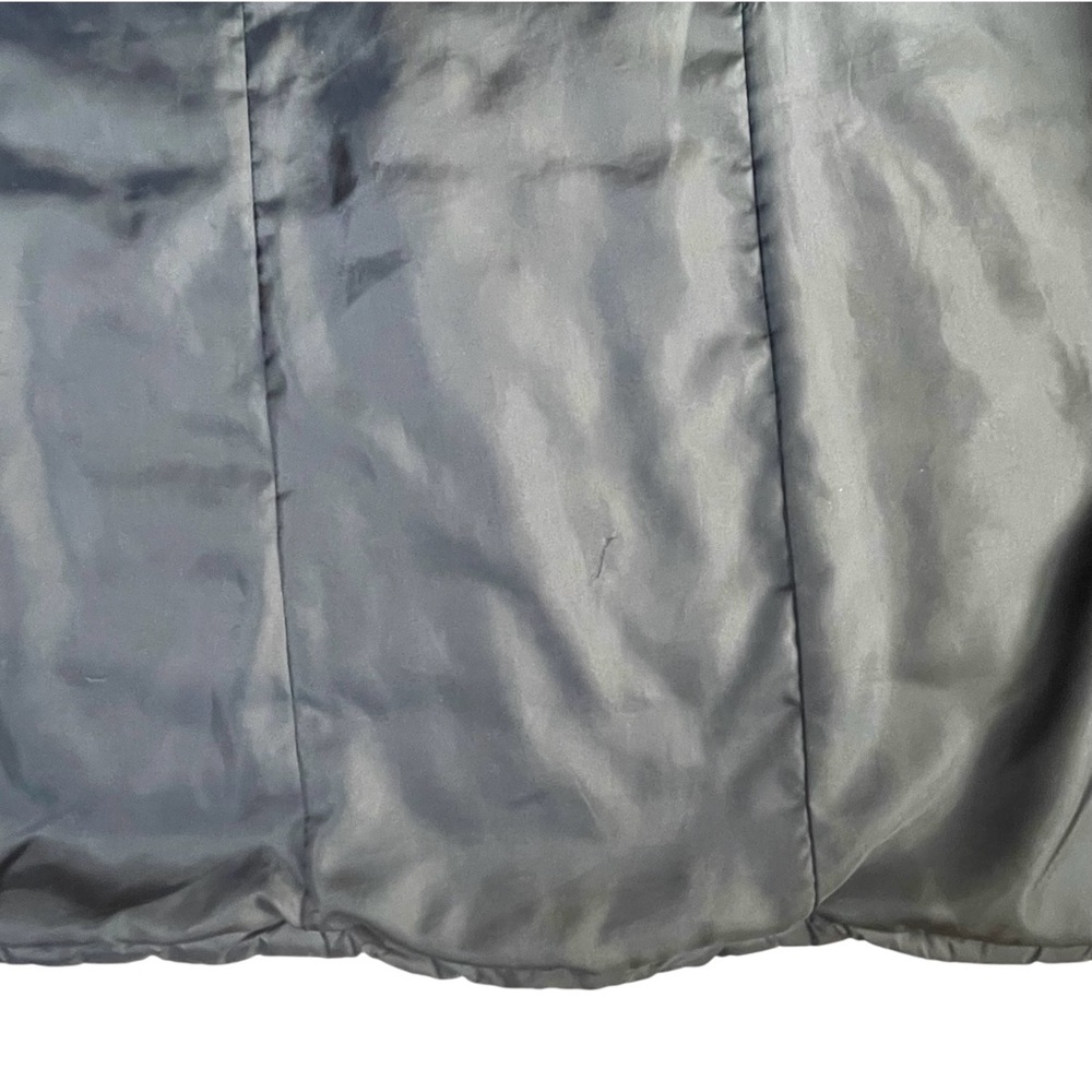 Talbots Long Puffer Vest Jacket 2XL Primaloft Black Pockets Lined Slimming - Picture 10 of 16